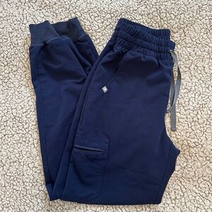 FIGS Uman Relaxed Jogger High Waisted Scrub Pants XS Navy